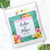 Tropische Boarding Pass Bestemming Bruiloft Bedankzakje