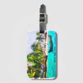 Tropische Bocas del Toro Panama Bagagelabel (Voorkant (verticaal))