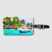 Tropische Bocas del Toro Panama Bagagelabel (Voorkant (horizontaal))