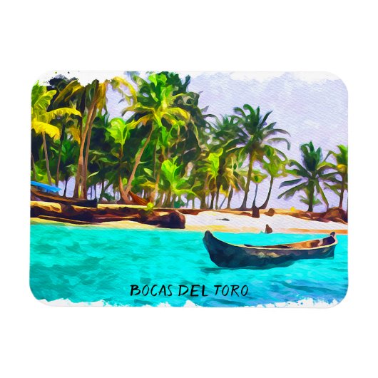 Tropische Bocas del Toro Panama Magneet (Horizontaal)