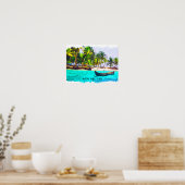 Tropische Bocas del Toro Panama Poster (Keuken)