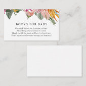 Tropische boeken voor Baby-behuizing Informatiekaartje (Voorkant / Achterkant)