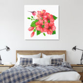 Tropische boeket canvas afdruk (Insitu (Slaapkamer))