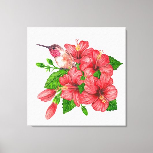 Tropische boeket canvas afdruk (Voorkant)