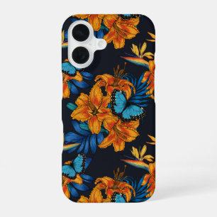 Tropische boeket iPhone 16 hoesje