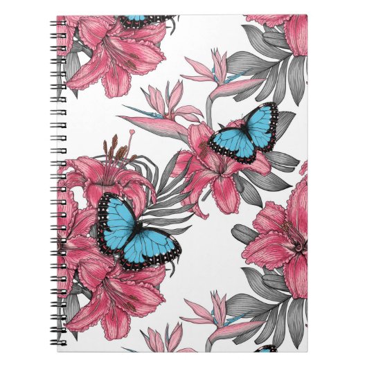 Tropische boeket notitieboek (Voorkant)