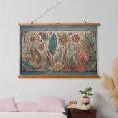 Tropische Boho Art Panel muur opknoping Hangend Wandkleed (Slaapkamer)