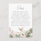 Tropische Boho Botanische Bruiloft Behuizing Kaart (Voorkant)