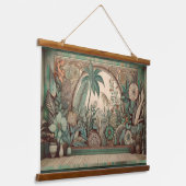 Tropische Boho Display muur opknoping Hangend Wandkleed (Gebogen)