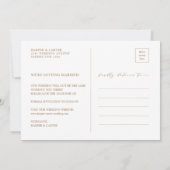 Tropische Boho Floral Pampas Grass Save the Date (Achterkant)