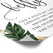 Tropische boho hoe groot is mammie's buikgebarenta poster (Hoek)