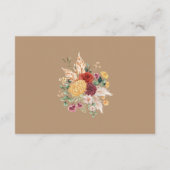 Tropische Boho Pampas Flower Garden Weddenschap De Informatiekaartje (Achterkant)