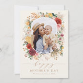 Tropische Boho Pampas Flower Moederdag Kaart (Voorkant)