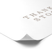 Tropische Boho Roze Roos Baby Shower Boeken Voor B Poster (Hoek)