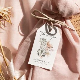 Tropische Boho Tigers Dank u Cadeaulabel
