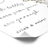 Tropische Boho Tigers Mimosa Bar Foto Afdruk (Hoek)