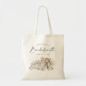 Tropische Boho Tijgers Bachelorette Ere-juffrouw Tote Bag (Voorkant)