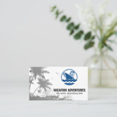 Tropische bomen | cruiseschip visitekaartje (Staand voorkant)