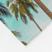 Tropische bomen fleece deken (Hoek)