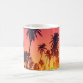 Tropische bomen zonsondergang koffiemok (Center)