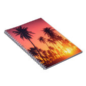 Tropische bomen zonsondergang notitieboek (Rechterzijde)