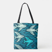Tropische boodschappentas tote bag (Achterkant)