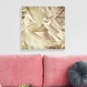 Tropische boombladeren muurkunst Canvas (Insitu (Woonkamer))