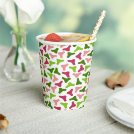 Tropische Boomerang Pattern Cup Papieren Bekers