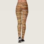 Tropische boomschors foto leggings (Achterkant)