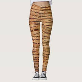 Tropische boomschors foto leggings