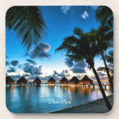 Tropische Bora Bora Bier Onderzetter (Voorkant)