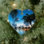 Tropische Bora Bora Keramisch Ornament<br><div class="desc">Keramisch ornament met een prachtig tropisch Bora Bora landschap.</div>