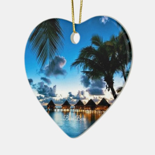 Tropische Bora Bora Keramisch Ornament (Links)