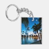 Tropische Bora Bora Sleutelhanger (Voorkant Links)