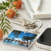 Tropische Bora Bora Sleutelhanger (Voorkant Rechts)