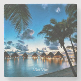 Tropische Bora Bora Stenen Onderzetter