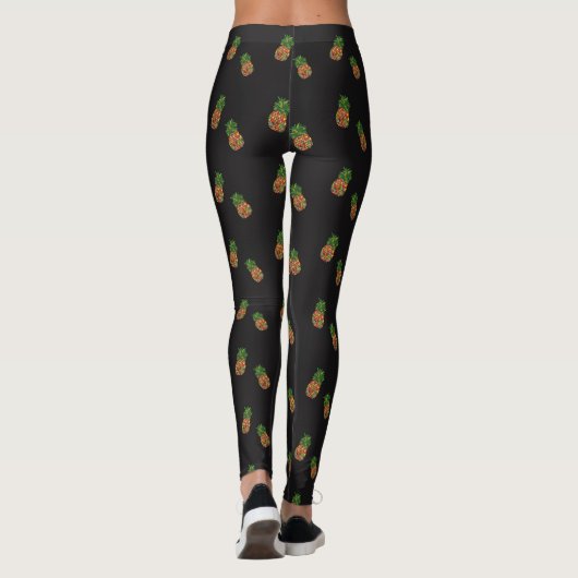 Tropische botanische anische ananaseptische Leggin Leggings (Achterkant)
