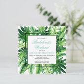 Tropische botanische Bachelorette Weekend Itinerar Kaart (Staand voorkant)