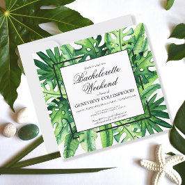 Tropische botanische Bachelorette Weekend Itinerar Kaart