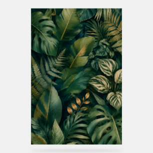 Tropische Botanische Blad Muurkunst Print Acryl Bord
