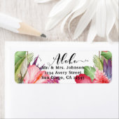 Tropische Botanische Bloemen Hawaiiaanse Bloemen B Etiket (Insitu)