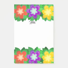 Tropische botanische bloemen post-it® notes