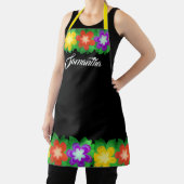 Tropische botanische bloemen schort (Insitu)