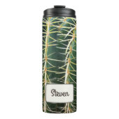 Tropische Botanische Cactus Foto Elke Naam Thermosbeker (Voorkant)