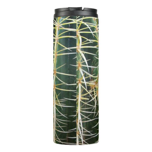 Tropische Botanische Cactus Foto Elke Naam Thermosbeker (Achterkant)