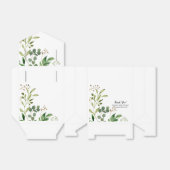 Tropische botanische groen gunstbox bedankdoosjes (Uitgevouwen)