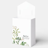 Tropische botanische groen gunstbox bedankdoosjes (Geopend)