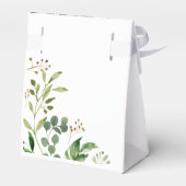 Tropische botanische groen gunstbox bedankdoosjes (Achterkant)