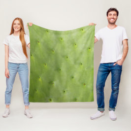 Tropische botanische groene Cactus Fleece Deken