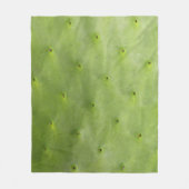 Tropische botanische groene Cactus Fleece Deken (Voorkant)
